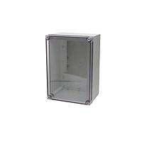 Bud Industries PIP-11777-FC Fiberglass Box PC+10% Fiberglass Box with Captive Screws and Clear Cover (10 X 7.1 X 4.9 In)