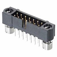Harwin M80-5T21222ME Power to the Board 6+6 Pos. Male DIL Vertical Throughboard Conn. 101Lok