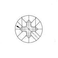 BIVAR 109-045 LED Mounts Perm-O-Pad Round TO-18 Mnt White