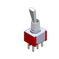Mountain Switch 108-1MD2T6B1M2QE-EVX Toggle Switch SWITCH TOGGLE DPDT