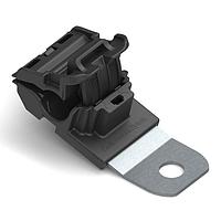 HellermannTyton 151-01924 Ratchet Clamp Ratchet P-Clamp, 0.24 - 0.54" Bundle Dia, 15 Short, 0.33" Hole Dia, PA66HIRHSUV/SS304, Black, 300/ctn