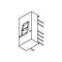 Lumex LDS-C303RI Numeric Display RHD LHD Single Yel Seven Segment