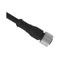 Banner Engineering MQDEC2-515 Sensor Cables / Actuator Cables Cordset: Single Ended M12; 5-pin Straight Female Connector; 5 m (16.4 ft) 5x22 Shielded Black PVC Jacket; Nickel-Plated Brass Coupling Nut