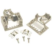 HARTING 09670090573 Two Piece Backshell 9P HOOD SIDE ENTRY GREY THERMOPLASTIC