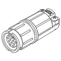 CONXALL W5280-10SG-518 Connectors MU WR INLN 10#20 SKT CMP W/STP