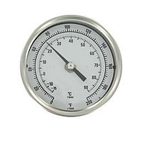 Dwyer BTLRN318101 Bimetal Thermometer for Hard-to-Reach Areas, Optional Handle (200 °F, 1/2 in, NPT Male, 18 in)