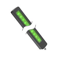 Banner Engineering BL60G340L14ASQ LED Light Bars BL60 Vision Light; Length: 340 mm; Black E-Coated Aluminum; Voltage: 12-30 V dc; Environmental Rating: IP68, IP69K; Color: Green; 14 Degree Lens; Window: Clear Polycarbonate; 5-pin M12 Integral QD