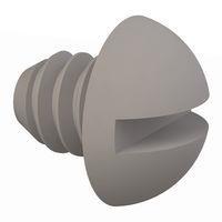 Essentra Components 010440R012 Round Slotted Round Slotted Screw, #4-40 Thread, 1/8 Lg