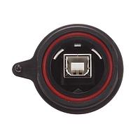 Samtec SCRU-02 USB Type B Connectors AccliMate(TM) IP68 Sealed Circular USB 2.0 Panel Mount Receptacle