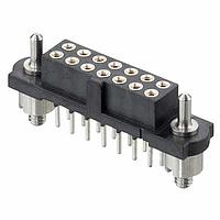 Harwin M80-4T12042F3 Connector Kits 10+10P Fem DIL Vrt TB Conn Guide Pin