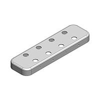 Masach Tech MS400-20CP-NS EMI/RFI Shield Cover Perforated, Two-Piece 40.6 x 11.6 x 3.5mm Two-piece Drawn-Seamless RF Shield/EMI Shield COVER Perforated (Nickel-Silver)