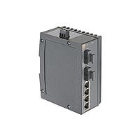 HARTING 24035042220 Unmanaged Ethernet Switches Ha-VIS eCon 3042GBT-AF-PP - unmanaged switch with 4 Gigabit RJ45 (4PoE), 2 SC Duplex SM Fiber, (extended temp. range), with 24/54 V DC Voltage Transformer