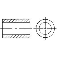 RAF Electronic Hardware 1111-4-AL-6 Round 3/16 Rd X 3/8 X .115 ID Round Spacer