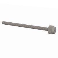 Essentra Components 090632225TEG Knurled Screw Slotted Thumb Screw, #6-32 Thread, 2 1/4 Lg