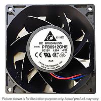 Delta Electronics, Inc. PFB0924EHEP5 Axial DC Axial Fan, 92x92x38mm, 24VDC, 103.67CFM, 7.92W, 54dBA, Tach/PWM, IP55