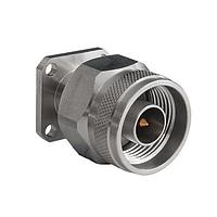 Bulgin RFNA4JFHLGIE RF Connectors / Coaxial Connectors N Jack Straight 4 Hole Flange RF Connector