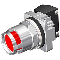 SIEMENS 52PM8G2A Pushbutton PB,CHROME,MOM, CAP RED,GAURD,2POS,NO-NC