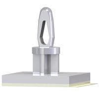 Essentra Components CBSB-3-01A-RT Adhesive Base Support, Non-Locking CB Spt,Adh Mnt,Natural,3/16 in Spc