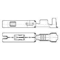 AMP Connectors - TE Connectivity 929025-1 Quick Connect 1,5MM SENS FLA-KONT