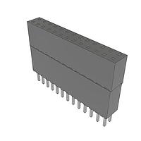 Samtec ESQ-113-69-L-D Sockets Elevated Socket Strip, 0.100" Pitch