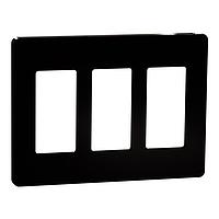 Square D SQWP141003BK Cover Frame 3 GANG SCREWLESS MATTE WALL PLATE BK