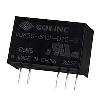 CUI Inc VQA3S-S12-DX15-S Isolated 18 Vdc, 0.1 A, 3.6 W, 10.8-13.2 Vdc Inpu