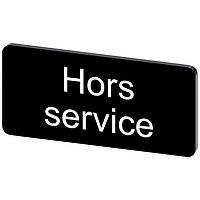 SIEMENS 3SU19000AC160GR0 Labeling Plate, Hors Service INSCR. LABEL, BLK 12.5X27MM,HORS SERVICE