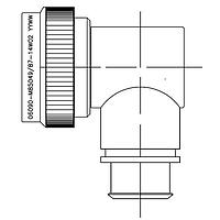 Raychem - TE Connectivity R85049/87-24N03 Band Lock Adapters 90DEG BCKSHELL SZ 24 SELF-LOCKING BAND