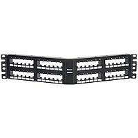 Panduit CPPA48FM6VNSBL Modular Patch Panel Mini Com Angled 48 port Flush Mount 6 pa