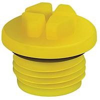 Essentra Components 498661 Metric O-Ring M12 x 1.0 O-Ring Threaded Plug:HDPE Yellow