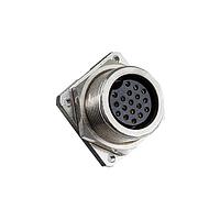 Amphenol LTW DSD-18PMFP-SS8002 Standard Circular Connector Ceres, Large Size, 5A, 18 Pins, Receptacle, Square