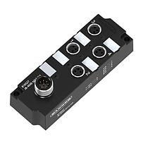 Banner Engineering JB-4M8-M12-N4 Sensor Cables / Actuator Cables Junction Block, 4 Port M8, 4 NPN, 8-pin M12 Connector, Signal & Power LEDs