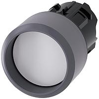 SIEMENS 3SU10300CB600AA0 Flat Button PUSHBUTTON, MOM, WHT, RAISED