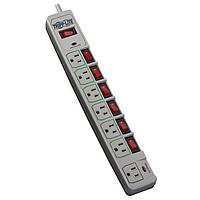 Tripp Lite TLP76MSG Surge Protectors Eco-Surge Protector 6-Outlet, 6-Ft Cord