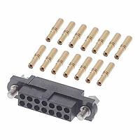 Harwin M80-4611405 Receptacle Housing 7+7 POS FEM +J/S SM BORE GOLD