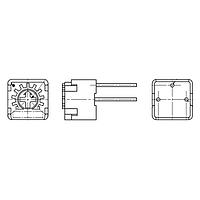 Nidec Components CT-6ETP100 Trimmer Potentiometer 10 W 6mm sq. single turn top adj, ammo pack taping