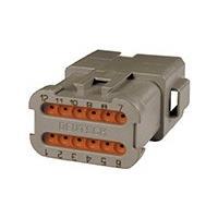 DEUTSCH - TE Connectivity DT04-12PA-BE02 12-Way REC, 12P, GRY, N, ENH KEY, CAP, A