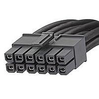 Molex 45136-1203 Discrete Wire Mega-Fit CABLE ASSY 12CKT DR 300MM BLK