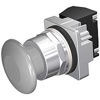 SIEMENS 52PM9W6H Pushbutton PUSHBUTTON,MOM,GRY,1 3/4" PLST,2POS,1BAH