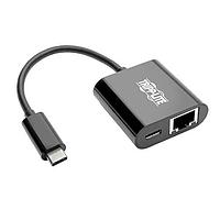 Tripp Lite U436-06N-GB-C USB Type-C, Thunderbolt 3 to Ethernet TYPEC/GIGABIT ETHRNTADT W CHRG