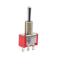 E-Switch 100SP4T1B1M1QE Toggle Switches TOGGLE, SPDT , (On)-Off-(On), Panel Mount