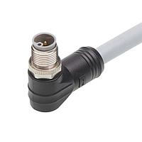 Molex 1205000322 Sensor Cables / Actuator Cables M12 Single-Ended Cordset 5 Poles  Male (90) to Pigtail16 AWG Gray 2.0m  Lngth