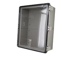 Bud Industries NBF-32238 NEMA Box NEMA Enclosure ABS Poly Blend with Clear Polycarbonate Door (21 X 17.1 X 7.9 In)