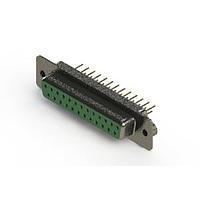 EDAC 628-M25-221-GN2 D-Sub Connectors - Standard Density Vertical Machined D-Sub Connector