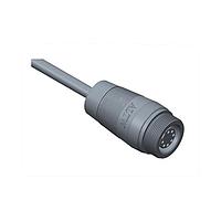 Amphenol LTW 1CD-07BMFM-SL6A04 Sensor Cables / Actuator Cables Ceres, Middle Size, Plastic, 5A, 07 pins, Male Connector, Female Contact, Straight, Screw Thread, Overmolded, Length 4000mm, IP66