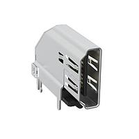 Amphenol Commercial Products G45A1917108HR HDMI, Displayport & DVI Connectors HDMI CONN REC .75MM, UPRIGHT A