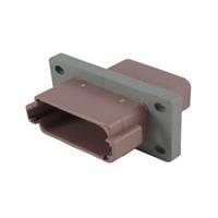DEUTSCH - TE Connectivity DT04-12PD-L012 12-Way REC, 12P, BRN, N, FLANGE, D