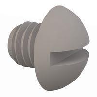 Essentra Components 011032R018 Round Slotted Round Slotted Screw, #10-32 Thread, 3/16 Lg