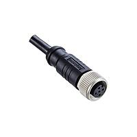 Amphenol LTW M8AS-04BFFM-SL7D10 Sensor Cables / Actuator Cables Guided M8 Circular Metric Connector, Metal, 3A, 04 pins, Female Connector, Female Contact, Straight, Screw Thread, Overmolded, Length 10000mm, IP67 Mated
