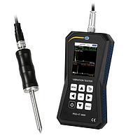 PCE VT 3900S Vibration Meter (0~399,9 m/s²; 0~399,9 mm/s; 600~50000 RPM; 0~3,9 mm)